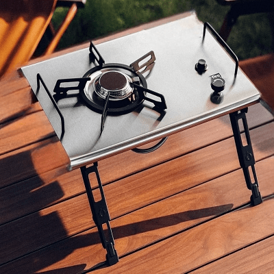 Réchaud à gaz camping - CampGasStove™ - Gris - Confort Camping